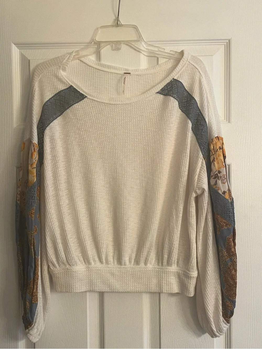 Free People Clash Wildflower Waffle Thermal Top